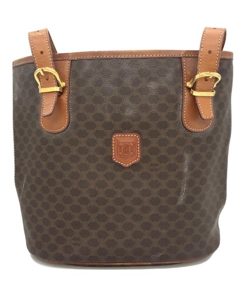 CELINE（セリーヌ）CELINE (セリーヌ) トートバッグ マカダム ブラウンの古着・服飾アイテム