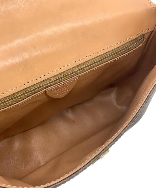 CELINE（セリーヌ）CELINE (セリーヌ) ショルダーバッグ マカダム ブラウンの古着・服飾アイテム