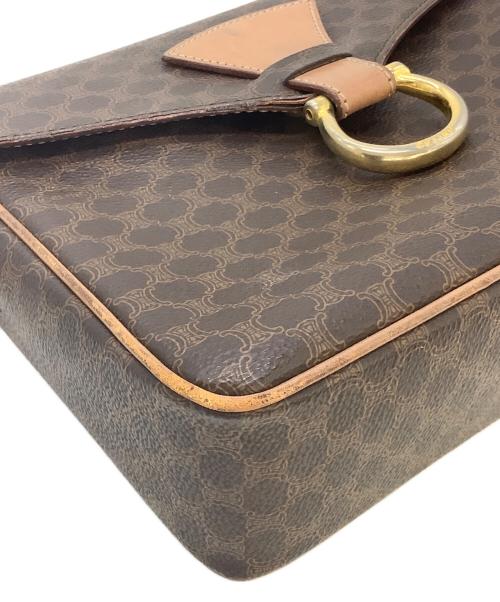 CELINE（セリーヌ）CELINE (セリーヌ) ショルダーバッグ マカダム ブラウンの古着・服飾アイテム