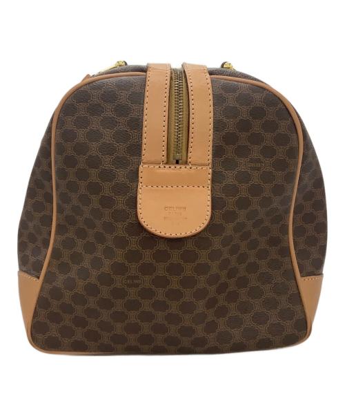 CELINE（セリーヌ）CELINE (セリーヌ) ボストンバッグ マカダム ブラウンの古着・服飾アイテム