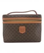 CELINEセリーヌ）の古着「バニティバッグ マカダム」｜ブラウン