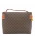 CELINE (セリーヌ) バニティバッグ マカダム ブラウン：20000円