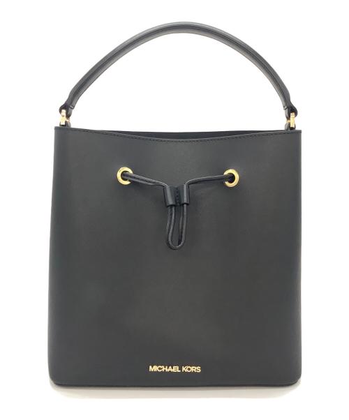 MICHAEL KORS（マイケル・コース）MICHAEL KORS (マイケルコース) 2WAYショルダーバッグ ブラックの古着・服飾アイテム