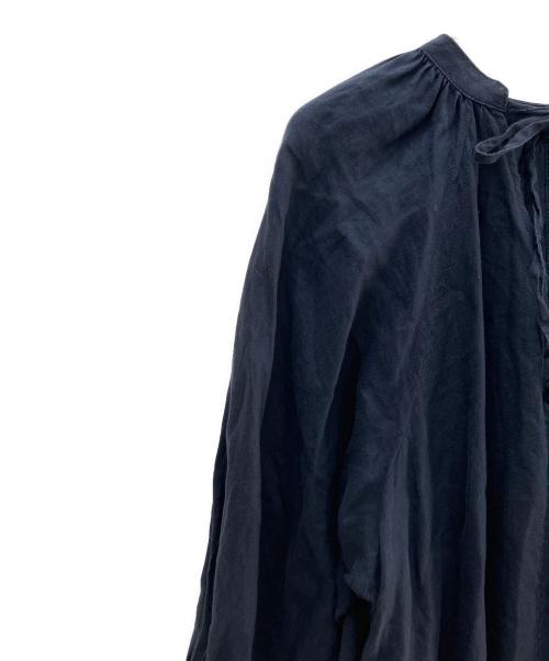 SLOBE IENA（スローブ イエナ）SLOBE IENA (スローブ イエナ) ボリュームスリーブリネンワンピース グレー サイズ:Ｓの古着・服飾アイテム