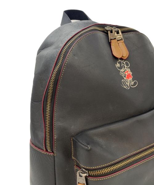 COACH（コーチ）COACH (コーチ) ディズニーコラボレザーリュック ブラックの古着・服飾アイテム