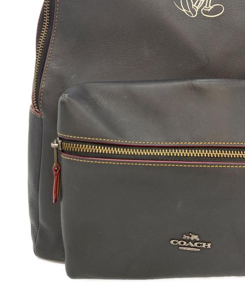 COACH（コーチ）COACH (コーチ) ディズニーコラボレザーリュック ブラックの古着・服飾アイテム