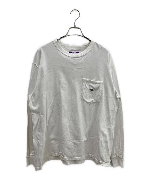 THE NORTH FACE（ザ ノース フェイス）THE NORTH FACE (ザ ノース フェイス) 7oz Long Sleeve Pocket Tee ホワイト サイズ:Lの古着・服飾アイテム