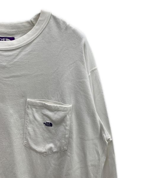 THE NORTH FACE（ザ ノース フェイス）THE NORTH FACE (ザ ノース フェイス) 7oz Long Sleeve Pocket Tee ホワイト サイズ:Lの古着・服飾アイテム