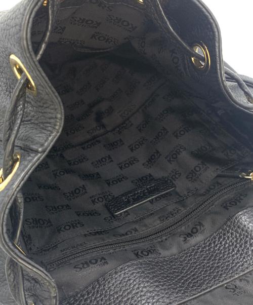 MICHAEL KORS（マイケル・コース）MICHAEL KORS (マイケルコース) レザーリュック ブラックの古着・服飾アイテム