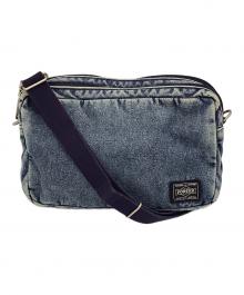 PORTER×B印YOSHIDA（ポーター×ビージルシヨシダ）の古着「TEHRAN CHEMICAL WASH SHOULDER BAG」｜ブルー