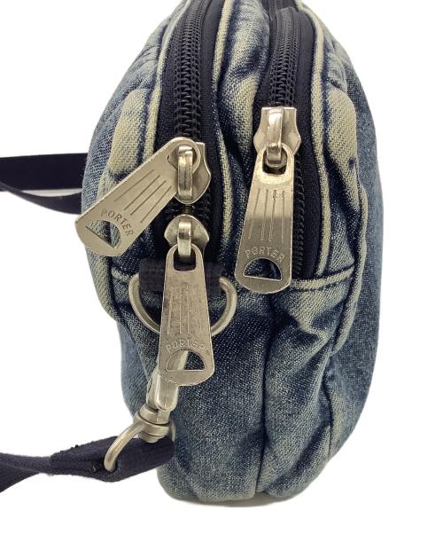 PORTER（ポーター）PORTER (ポーター) B印YOSHIDA (ビージルシヨシダ) TEHRAN CHEMICAL WASH SHOULDER BAG ブルーの古着・服飾アイテム