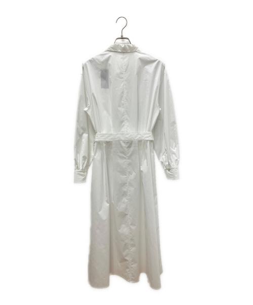 PLST（プラステ）PLST (プラステ) シャツワンピース ホワイト サイズ:Ｍの古着・服飾アイテム