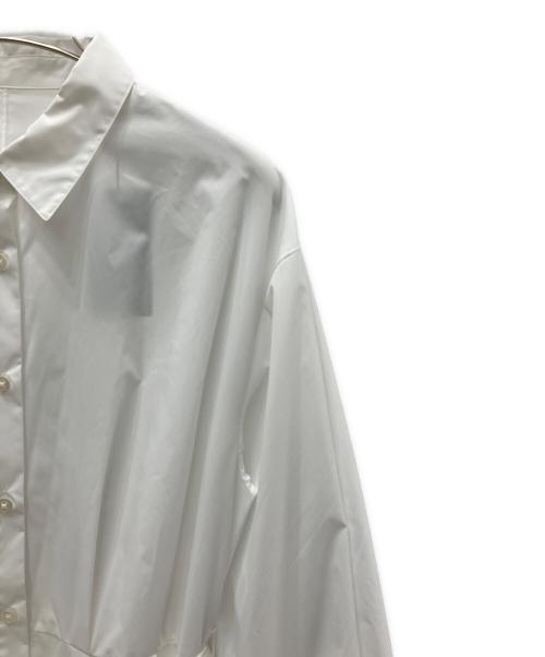 PLST（プラステ）PLST (プラステ) シャツワンピース ホワイト サイズ:Ｍの古着・服飾アイテム
