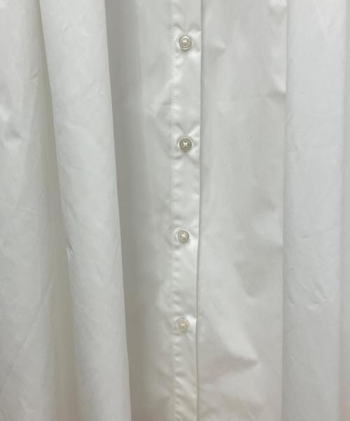 PLST（プラステ）PLST (プラステ) シャツワンピース ホワイト サイズ:Ｍの古着・服飾アイテム