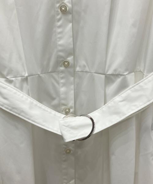 PLST（プラステ）PLST (プラステ) シャツワンピース ホワイト サイズ:Ｍの古着・服飾アイテム