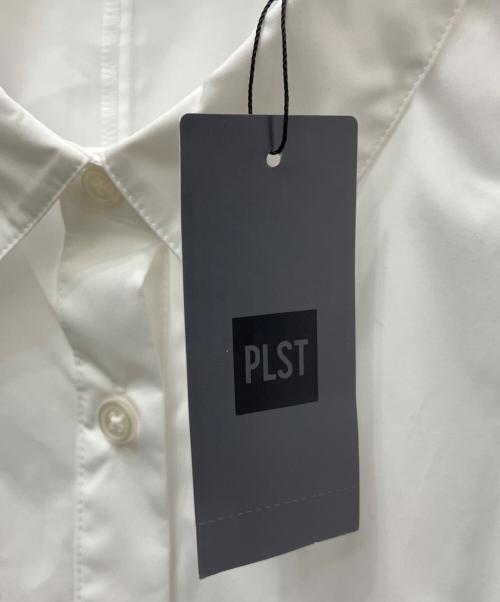 PLST（プラステ）PLST (プラステ) シャツワンピース ホワイト サイズ:Ｍの古着・服飾アイテム