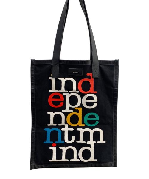 PAUL SMITH（ポールスミス）Paul Smith (ポールスミス) レザートートバッグ ブラックの古着・服飾アイテム