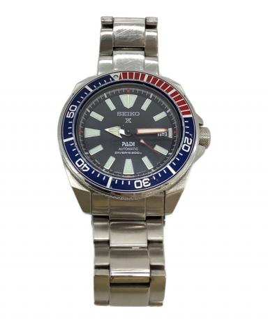 【値下げ中】SEIKO ダイバーズウォッチ ブラック/レッド/ブルー SEIKO（セイコー） 海外モデル 逆輸入 ダイバーズ ブラックボーイ 38mm