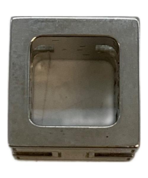 HERMES（エルメス）HERMES (エルメス) ペンダント カージュ ド H オレンジ×シルバーの古着・服飾アイテム