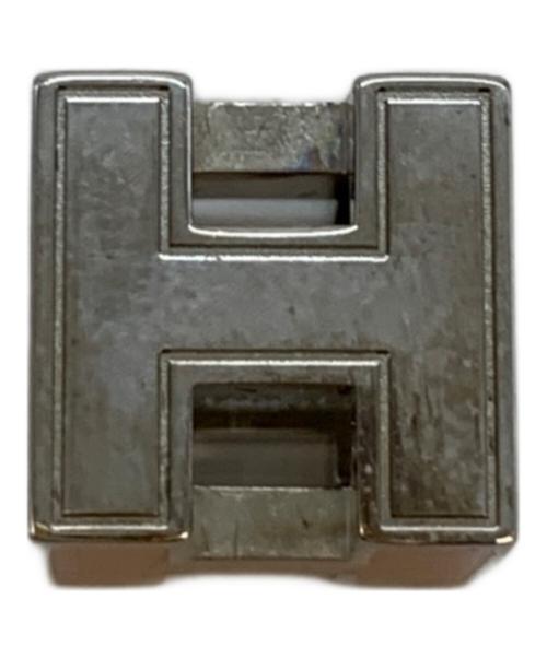 HERMES（エルメス）HERMES (エルメス) ペンダント カージュ ド H オレンジ×シルバーの古着・服飾アイテム