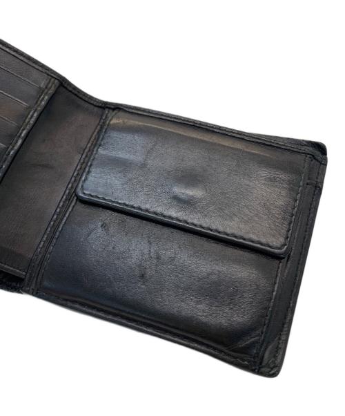 BOTTEGA VENETA（ボッテガベネタ）BOTTEGA VENETA (ボッテガベネタ) 2つ折り財布 ブラックの古着・服飾アイテム
