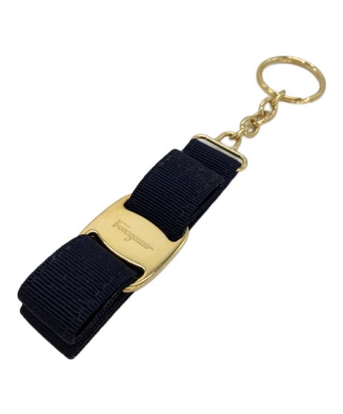 Salvatore Ferragamo（サルヴァトーレ フェラガモ）Salvatore Ferragamo (サルヴァトーレ フェラガモ) キーホルダー ネイビーの古着・服飾アイテム