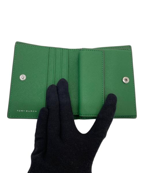 TORY BURCH（トリーバーチ）TORY BURCH (トリーバーチ) 2つ折り財布 グリーンの古着・服飾アイテム