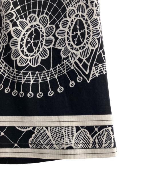 LAONARD（レオナード）LAONARD (レオナード) 総柄ブラウス ホワイト×ブラック サイズ:Lの古着・服飾アイテム