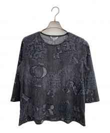 LEONARD SPORT（レオナール スポーツ）の古着「総柄ブラウス」｜ブラック