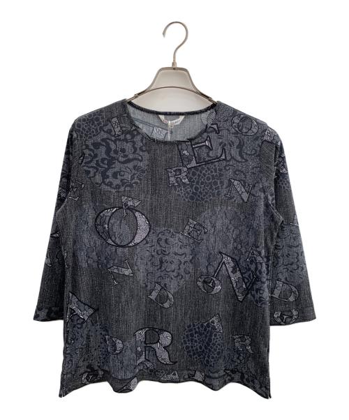 LEONARD SPORT（レオナール スポーツ）LEONARD SPORT (レオナール スポーツ) 総柄ブラウス ブラック サイズ:44 未使用品の古着・服飾アイテム