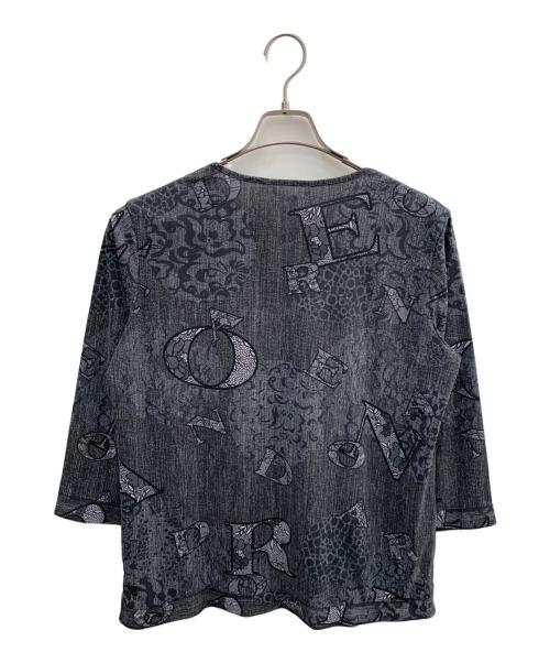 LEONARD SPORT（レオナール スポーツ）LEONARD SPORT (レオナール スポーツ) 総柄ブラウス ブラック サイズ:44 未使用品の古着・服飾アイテム