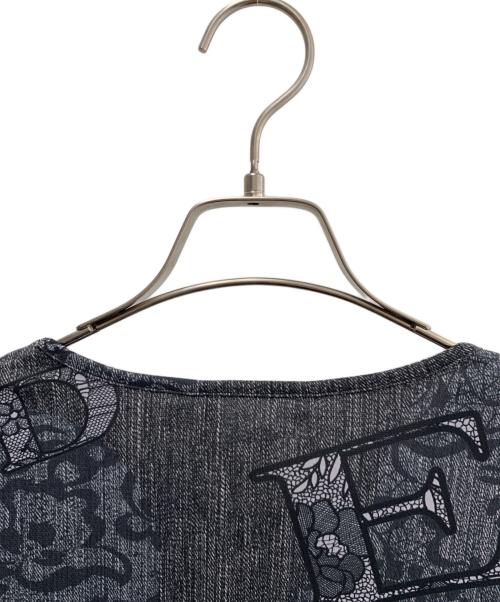 LEONARD SPORT（レオナール スポーツ）LEONARD SPORT (レオナール スポーツ) 総柄ブラウス ブラック サイズ:44 未使用品の古着・服飾アイテム