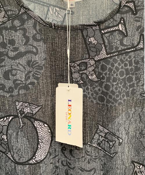 LEONARD SPORT（レオナール スポーツ）LEONARD SPORT (レオナール スポーツ) 総柄ブラウス ブラック サイズ:44 未使用品の古着・服飾アイテム