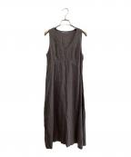 Y's for livingワイズフォーリビング）の古着「ノースリーブワンピース」｜グレー