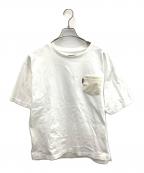 1piu1uguale3ウノピュウノウグァーレトレ）の古着「POCKET BIG TEE」｜ホワイト