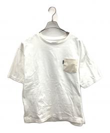 1piu1uguale3（ウノピュウノウグァーレトレ）の古着「POCKET BIG TEE」｜ホワイト