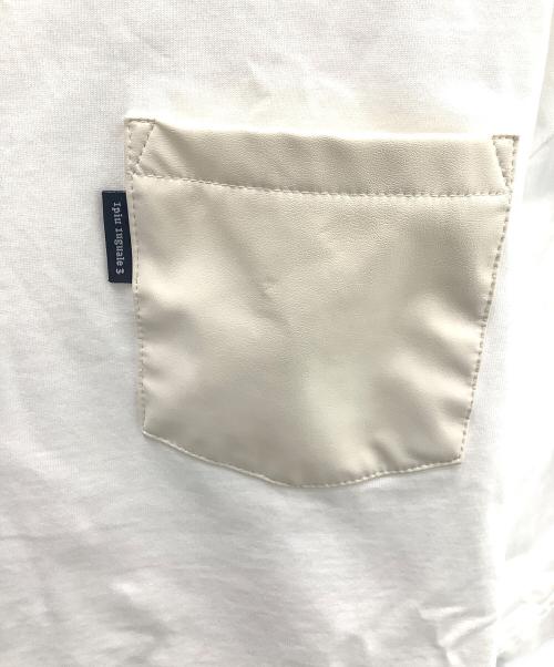 1piu1uguale3（ウノピュウノウグァーレトレ）1piu1uguale3 (ウノピュウノウグァーレトレ) POCKET BIG TEE ホワイト サイズ:Vの古着・服飾アイテム