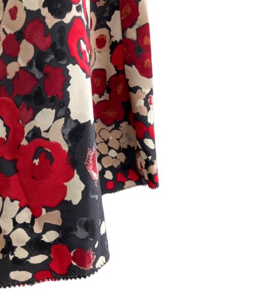 MOSCHINO（モスキーノ）MOSCHINO (モスキーノ) ノースリーブワンピース レッド×ブラック サイズ:FREEの古着・服飾アイテム