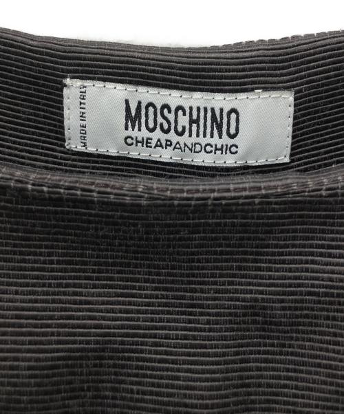 MOSCHINO（モスキーノ）MOSCHINO (モスキーノ) ノースリーブワンピース ネイビー×ブラック サイズ:42の古着・服飾アイテム
