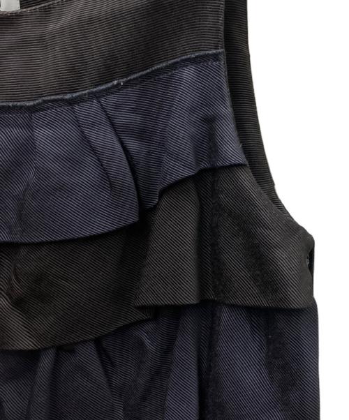 MOSCHINO（モスキーノ）MOSCHINO (モスキーノ) ノースリーブワンピース ネイビー×ブラック サイズ:42の古着・服飾アイテム