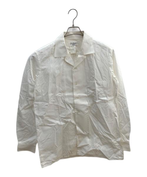 Yohji Yamamoto pour homme（ヨウジヤマモト プールオム）Yohji Yamamoto pour homme (ヨウジヤマモト プールオム) オープンカラーシャツ ホワイト サイズ:Lの古着・服飾アイテム