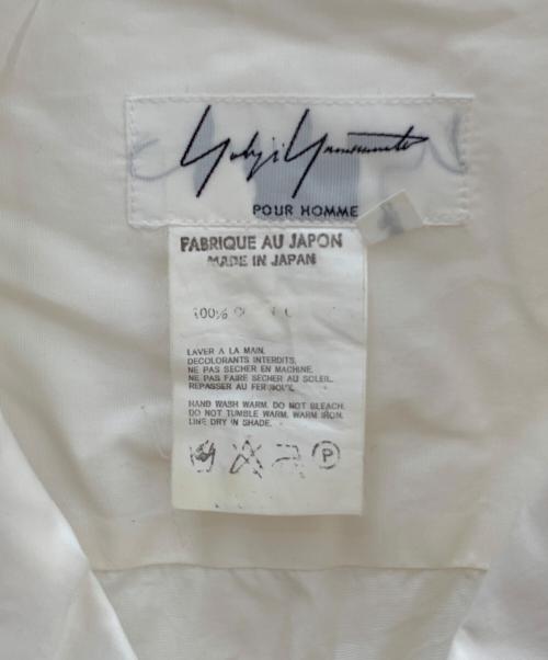 Yohji Yamamoto pour homme（ヨウジヤマモト プールオム）Yohji Yamamoto pour homme (ヨウジヤマモト プールオム) オープンカラーシャツ ホワイト サイズ:Lの古着・服飾アイテム