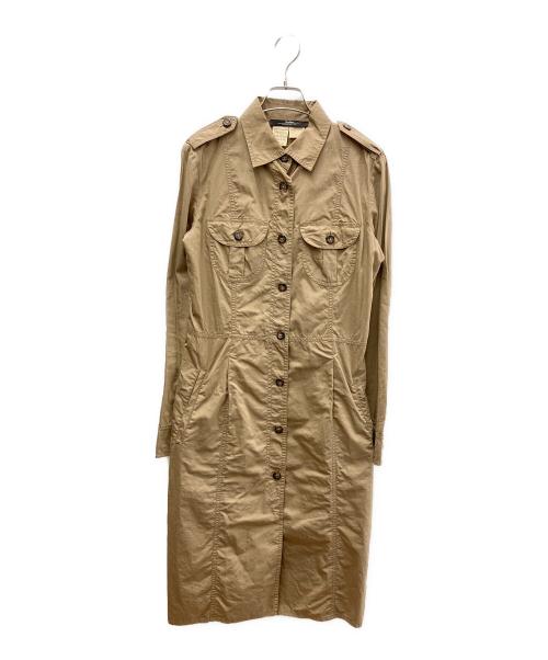 MaxMara（マックスマーラ）MaxMara (マックスマーラ) シャツワンピース ベージュ サイズ:40の古着・服飾アイテム