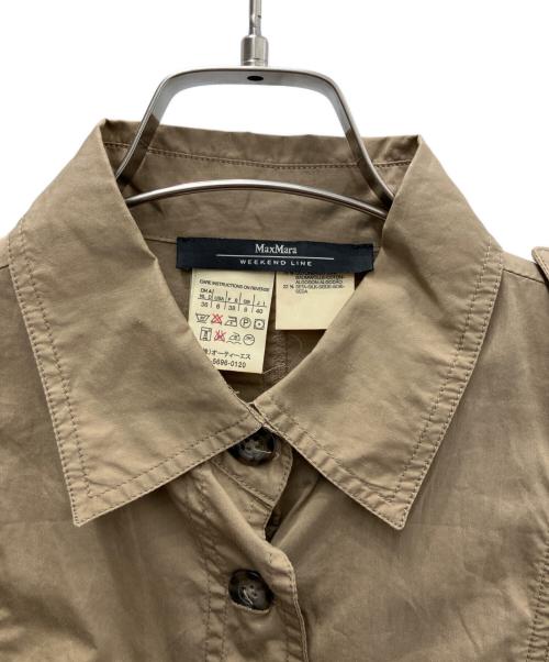 MaxMara（マックスマーラ）MaxMara (マックスマーラ) シャツワンピース ベージュ サイズ:40の古着・服飾アイテム