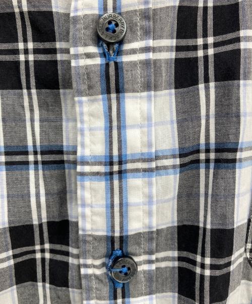 BURBERRY BLACK LABEL（バーバリーブラックレーベル）BURBERRY BLACK LABEL (バーバリーブラックレーベル) 半袖シャツ ホワイトブルー サイズ:Ｍの古着・服飾アイテム
