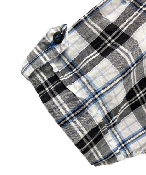 BURBERRY BLACK LABEL（バーバリーブラックレーベル）BURBERRY BLACK LABEL (バーバリーブラックレーベル) 半袖シャツ ホワイトブルー サイズ:Ｍの古着・服飾アイテム
