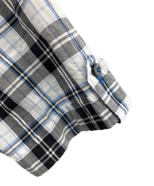 BURBERRY BLACK LABEL（バーバリーブラックレーベル）BURBERRY BLACK LABEL (バーバリーブラックレーベル) 半袖シャツ ホワイトブルー サイズ:Ｍの古着・服飾アイテム