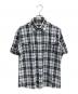 BURBERRY BLACK LABEL（バーバリーブラックレーベル）の古着「半袖シャツ」｜ホワイトブルー