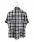 BURBERRY BLACK LABEL (バーバリーブラックレーベル) 半袖シャツ ホワイトブルー サイズ:Ｍ：4500円