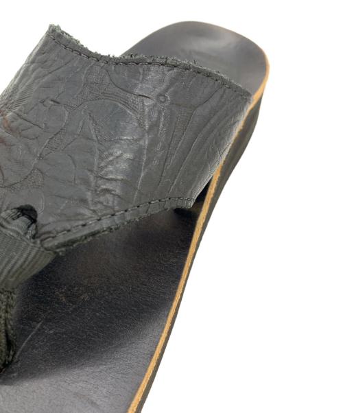 The Sandalman（ザサンダルマン）THE SANDALMAN (ザサンダルマン) ホーウィンクロムエクセルレザーサンダル ブラック サイズ:27の古着・服飾アイテム